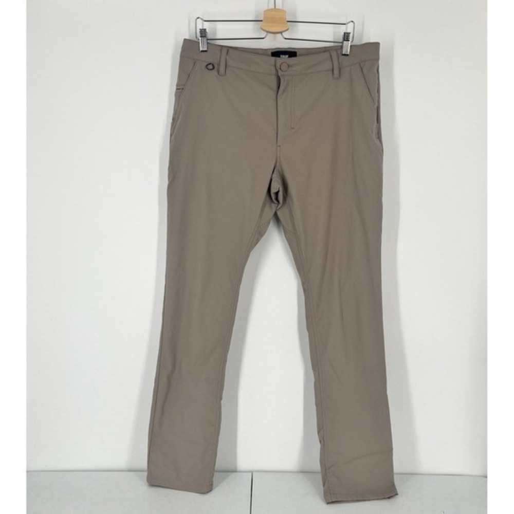 True Linkswear All Day Chino Mens 36 Khaki Tan Performance Golf Pants Stretch